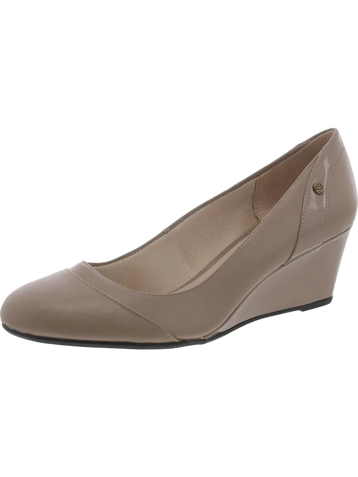 Dreams Womens Faux Leather Round Toe Heels