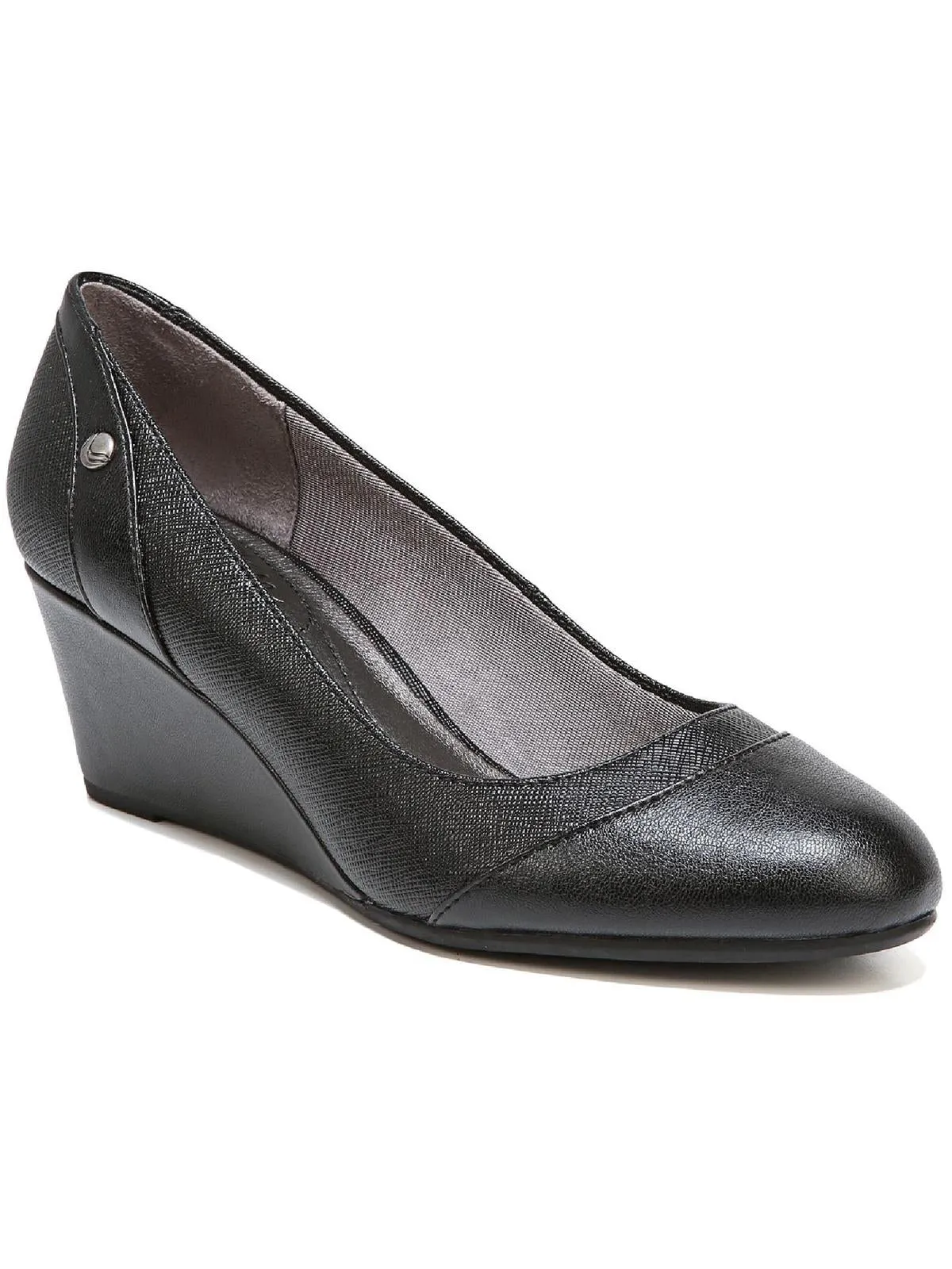 Dreams Womens Faux Leather Round Toe Heels