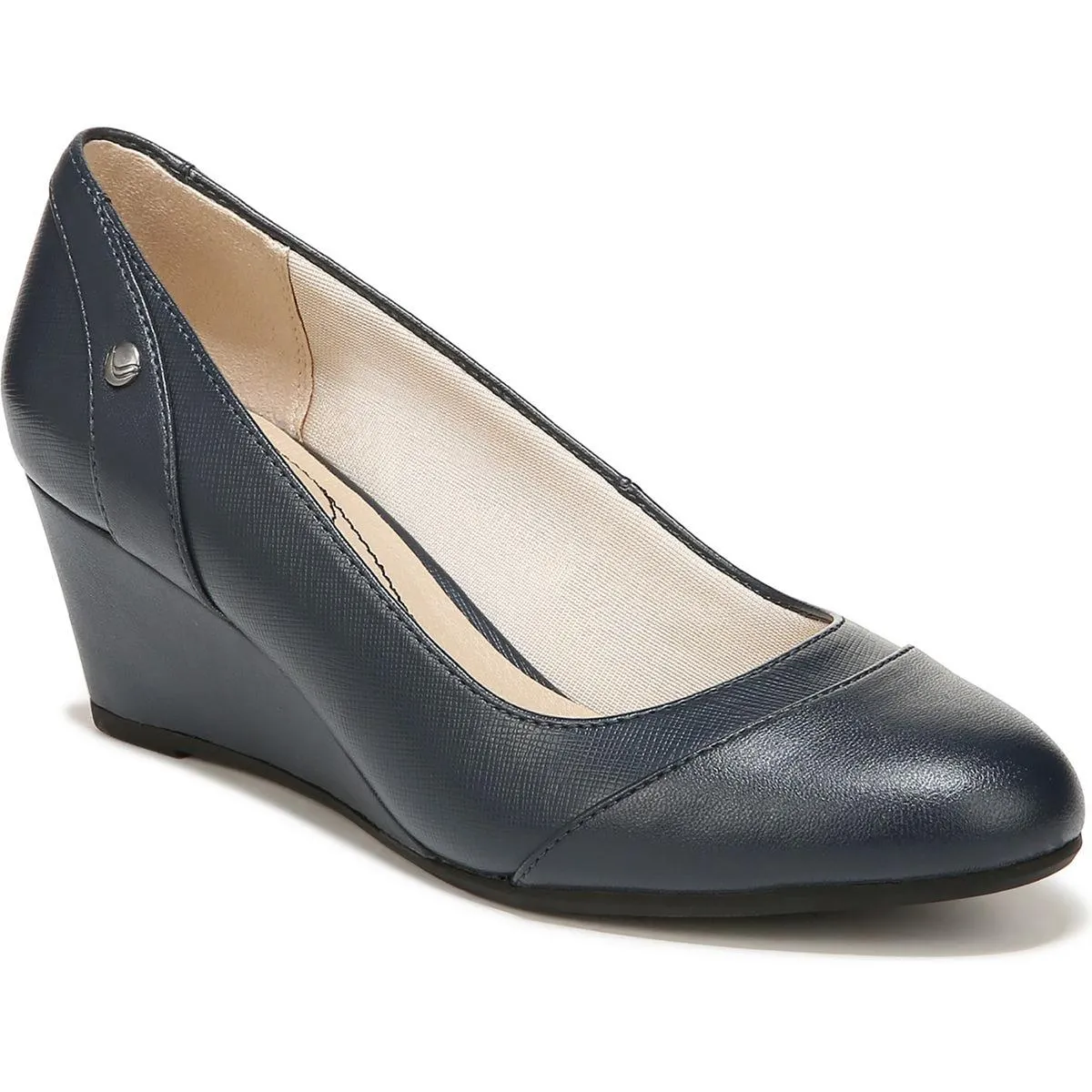 Dreams Womens Faux Leather Round Toe Heels