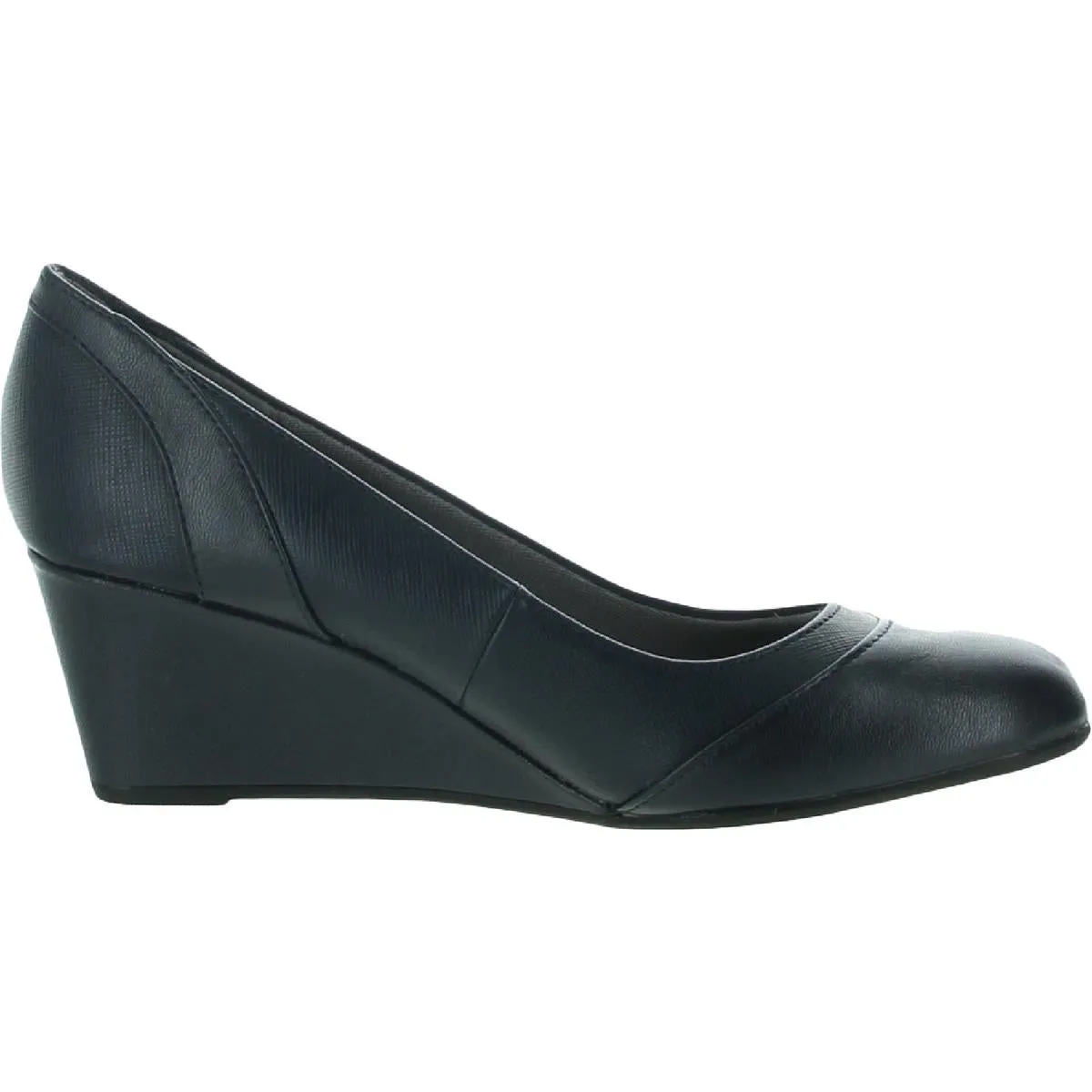 Dreams Womens Faux Leather Round Toe Heels