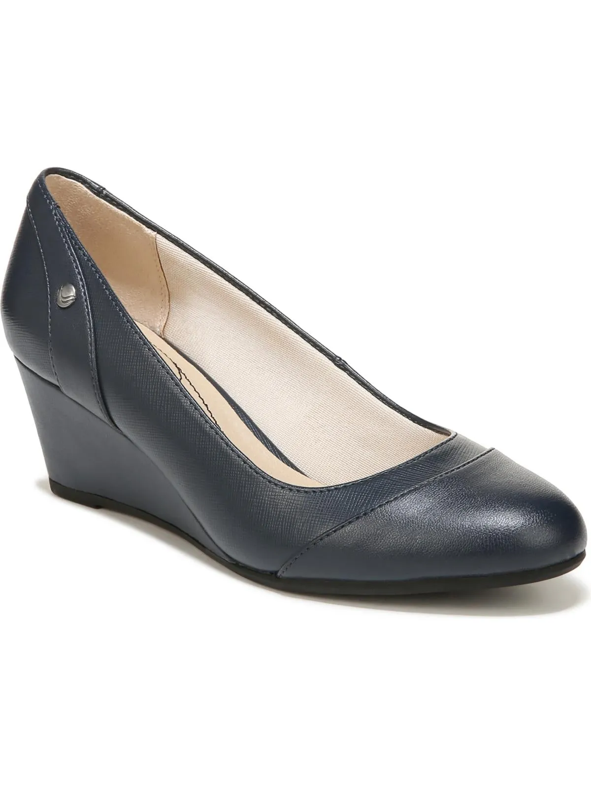 Dreams Womens Faux Leather Round Toe Heels
