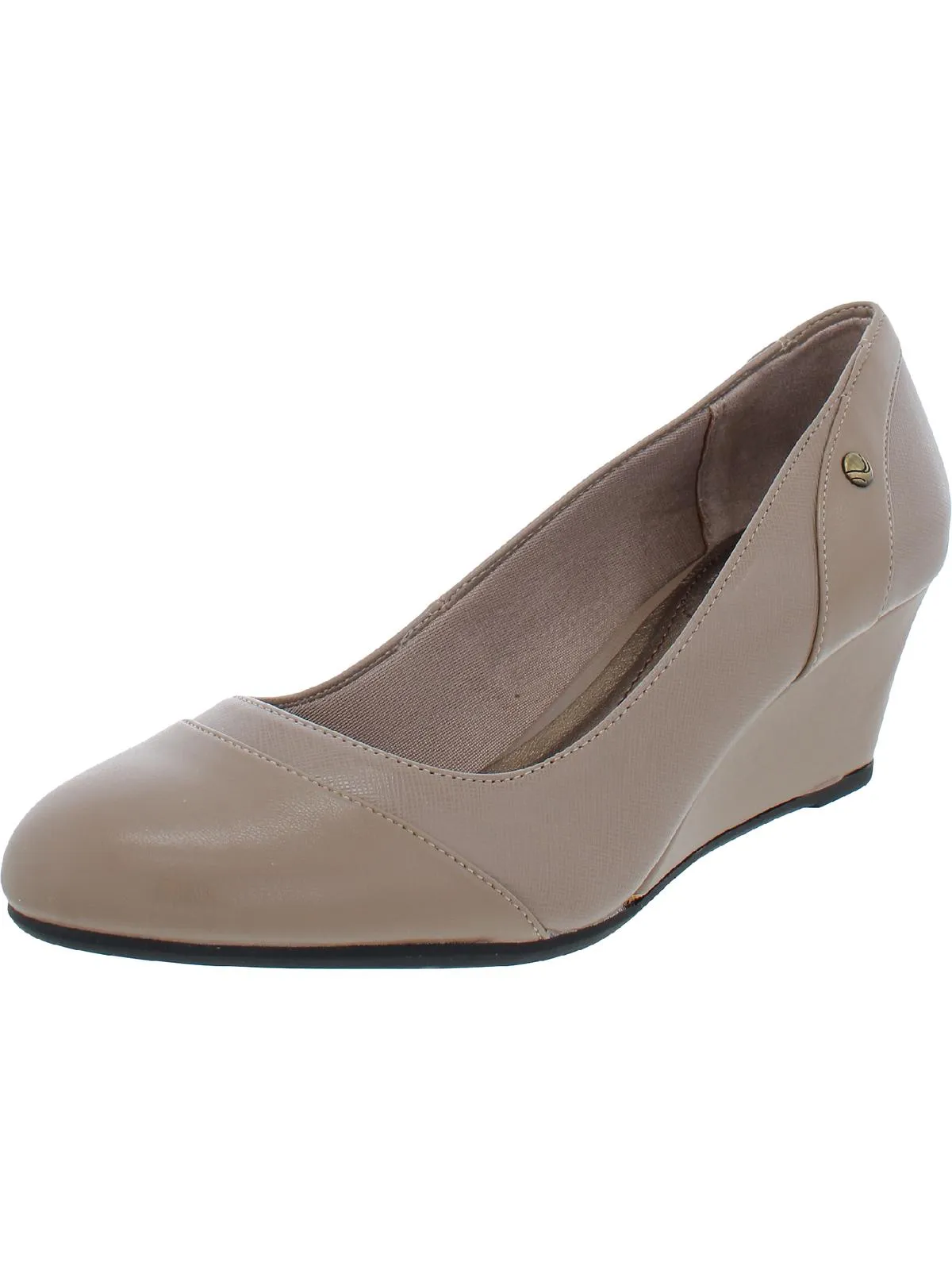 Dreams Womens Faux Leather Round Toe Heels