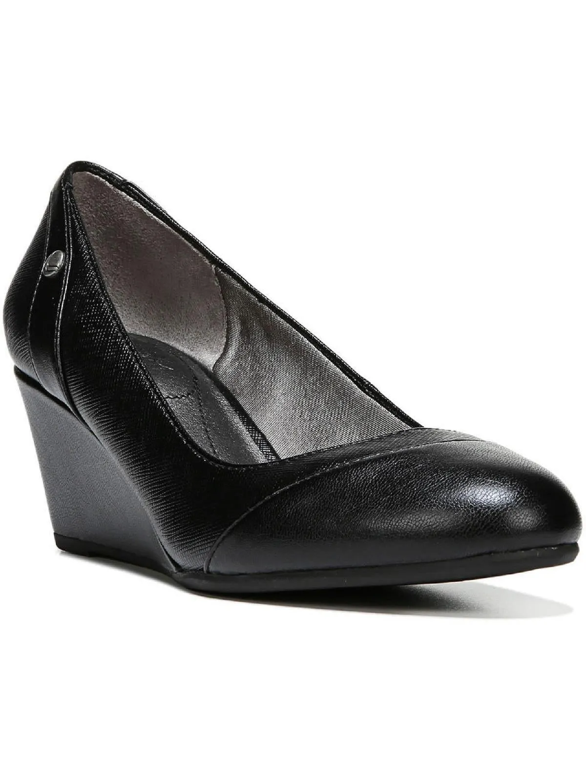 Dreams Womens Faux Leather Round Toe Heels