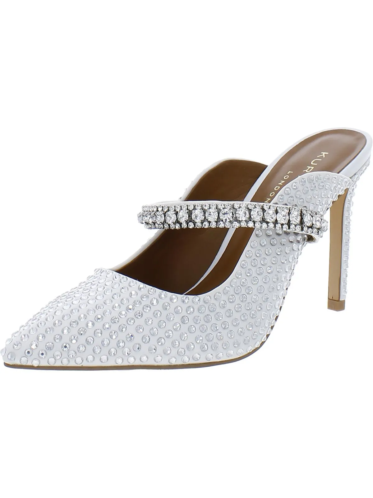 Duke Womens Leather Pointed Toe Mules