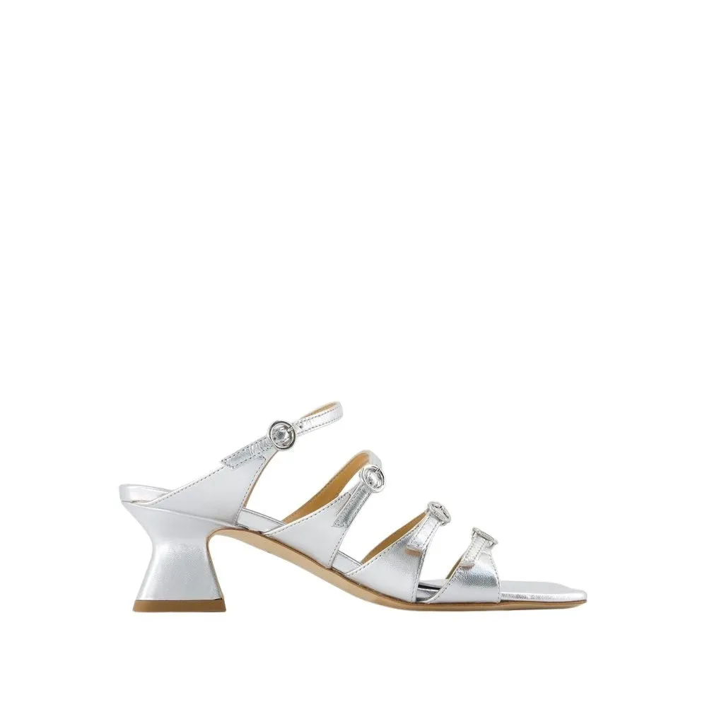 Eanna Pumps - Leather - Silver