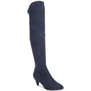Edeva Womens Stretch Embroidered Over-The-Knee Boots