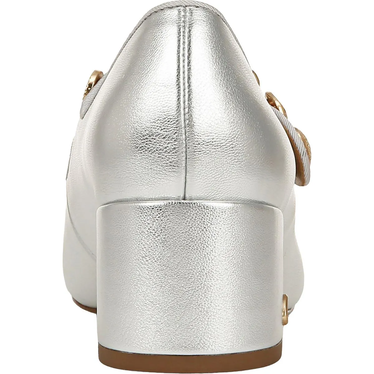 Elaine Womens Embellished Faux Leather Mary Jane Heels