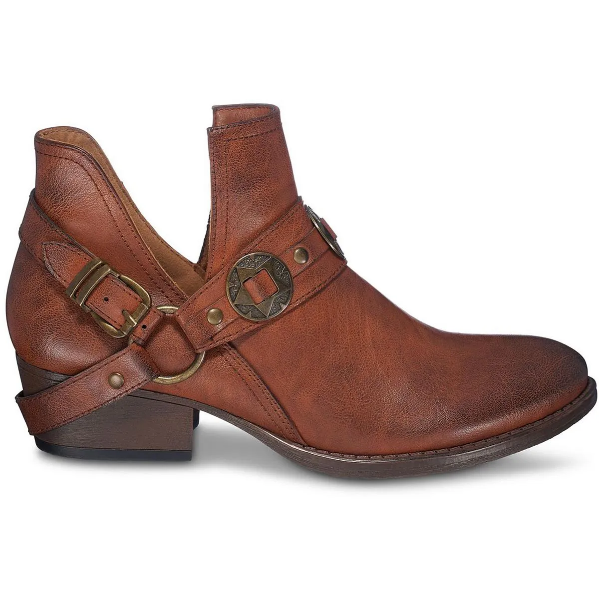 ELISA Womens Belted Manmade Ankle Boots