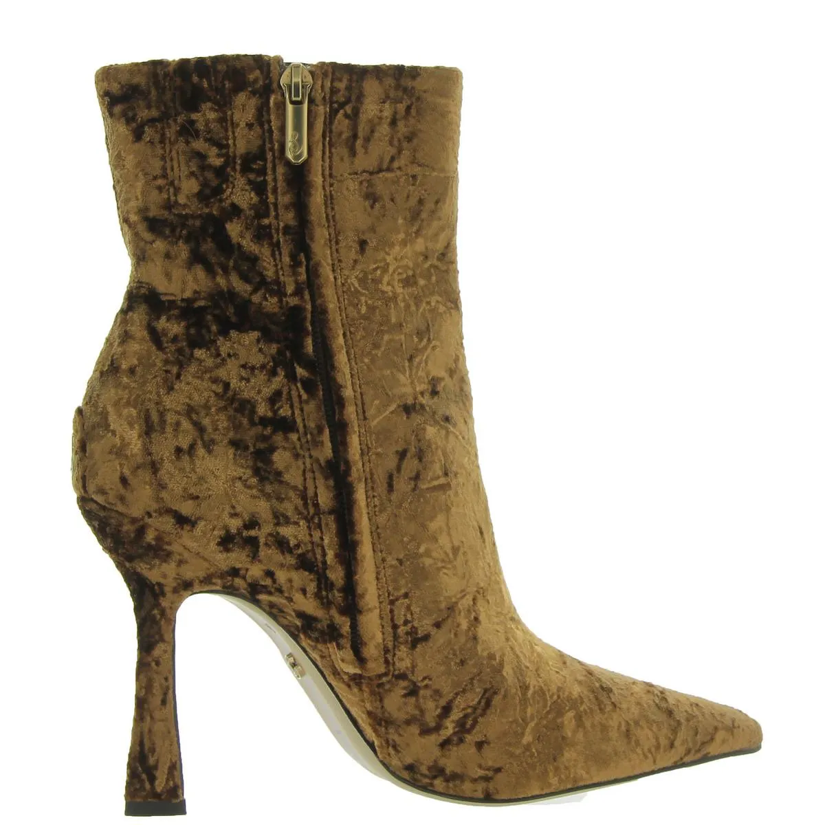ELLA 2 Womens Velvet Zipper Ankle Boots