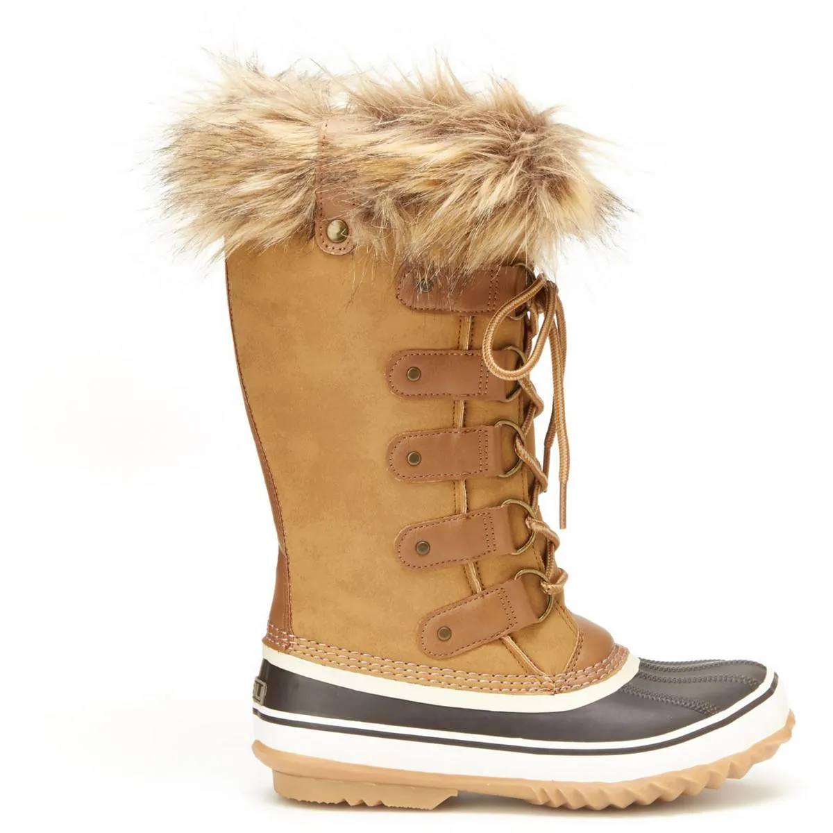 Ella Womens Waterproof Faux Fur Winter & Snow Boots