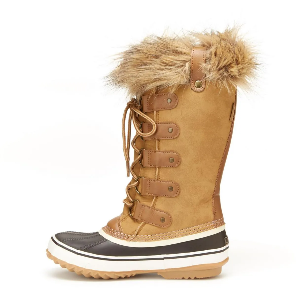 Ella Womens Waterproof Faux Fur Winter & Snow Boots