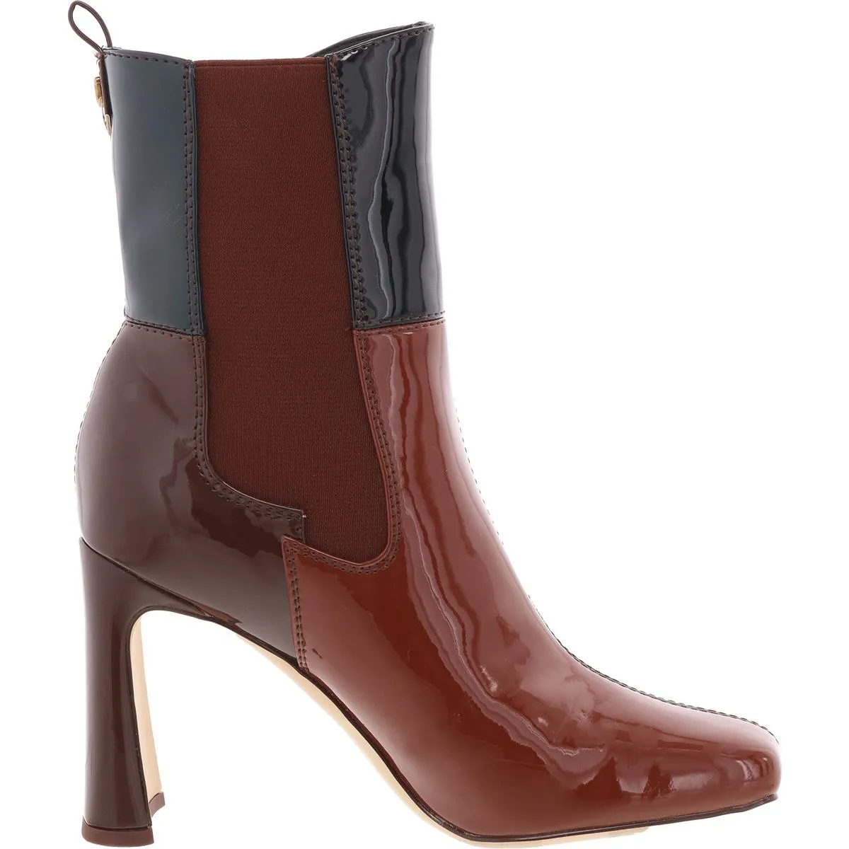 ELLE Womens Stretch Leather Mid-Calf Boots