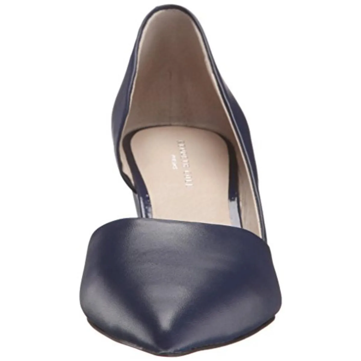 Ellis Womens Leather D'Orsay Wedge Heels