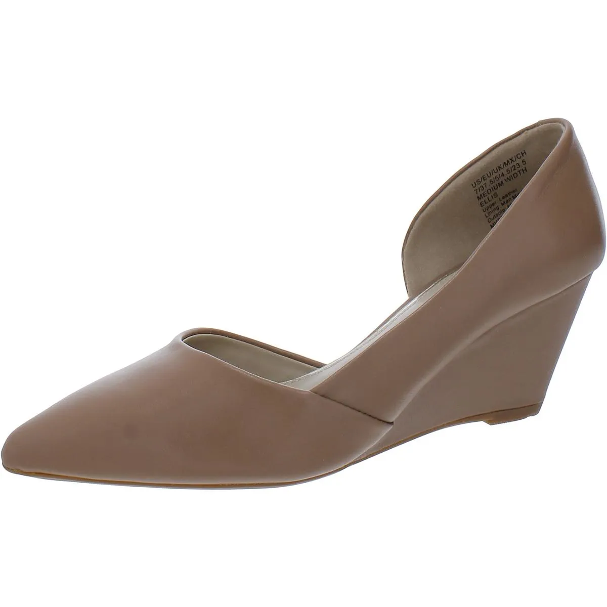 Ellis Womens Leather Slip On D'Orsay
