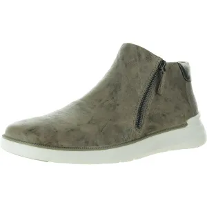 Emery Womens Double Zipper Leather Shooties