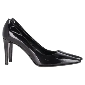 Emporio Armani Pointed Pumps in Black Patent Leather