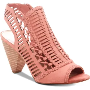 Eshantel Womens Nubuck Open Toe Booties