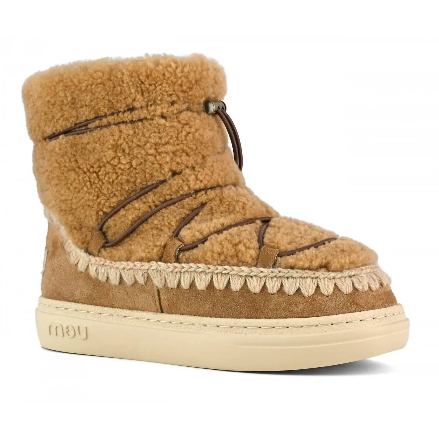 Eskimo Sneaker Bold Scoubidoo Lace Up Boot In Cognac