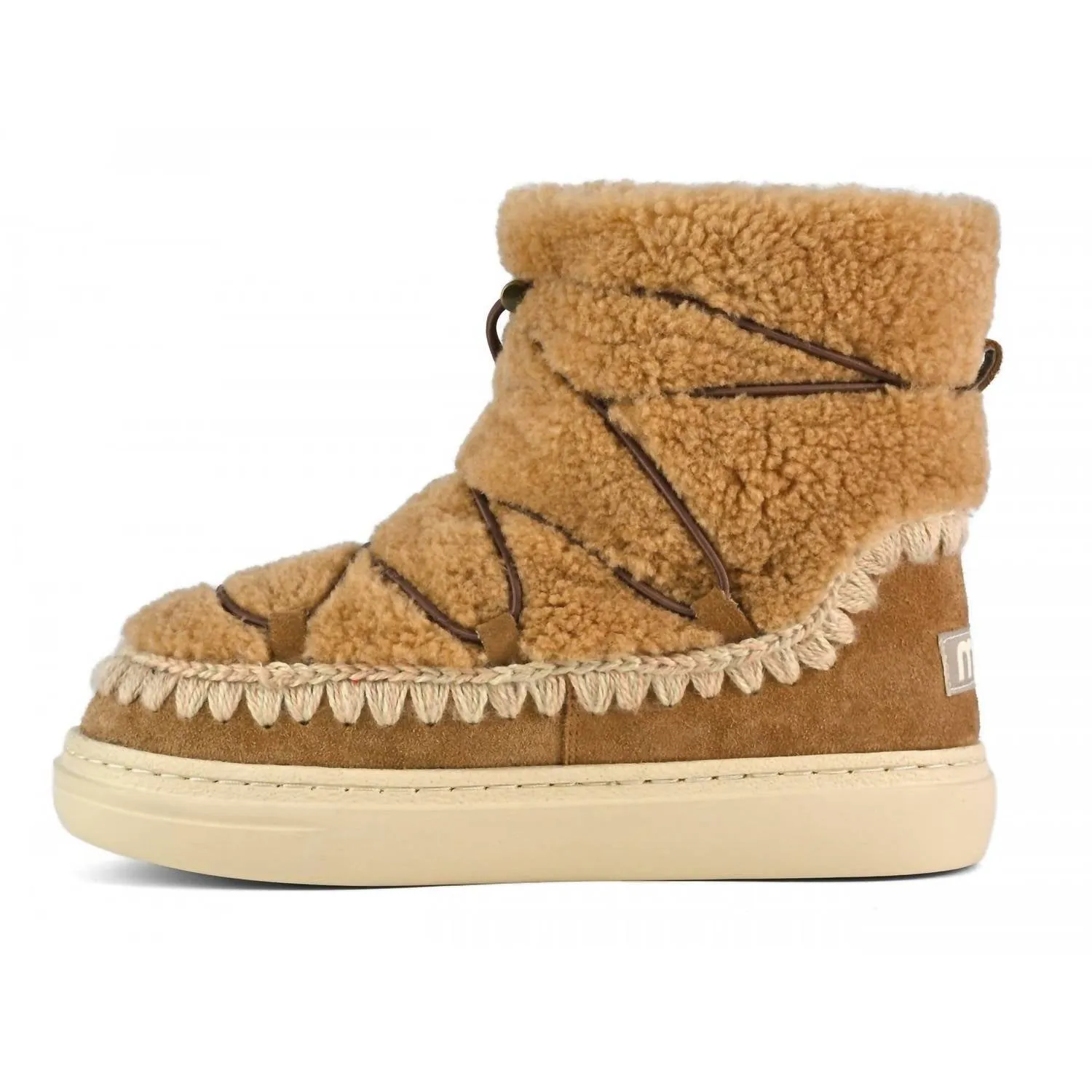 Eskimo Sneaker Bold Scoubidoo Lace Up Boot In Cognac