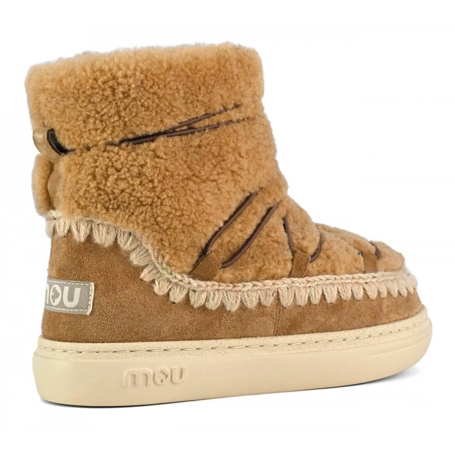 Eskimo Sneaker Bold Scoubidoo Lace Up Boot In Cognac