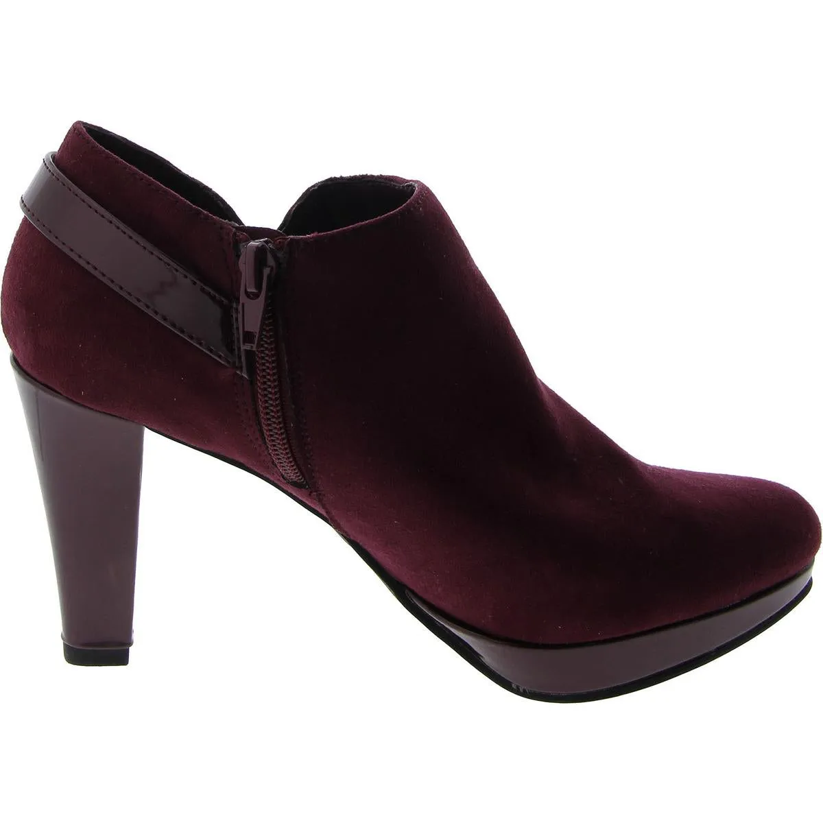 Esme Womens Faux Suede Buckle Mules