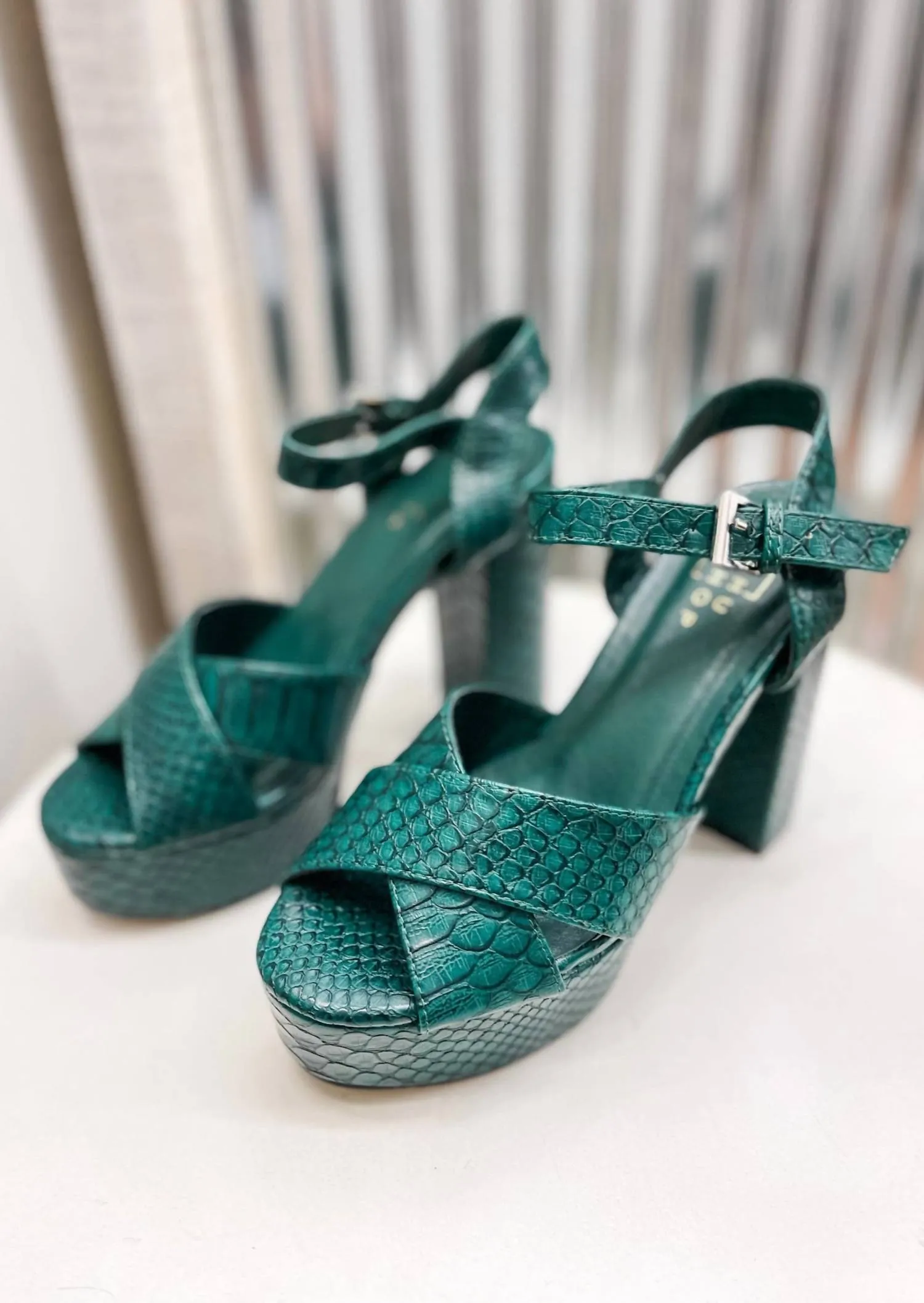 Eugenia Heels In Green
