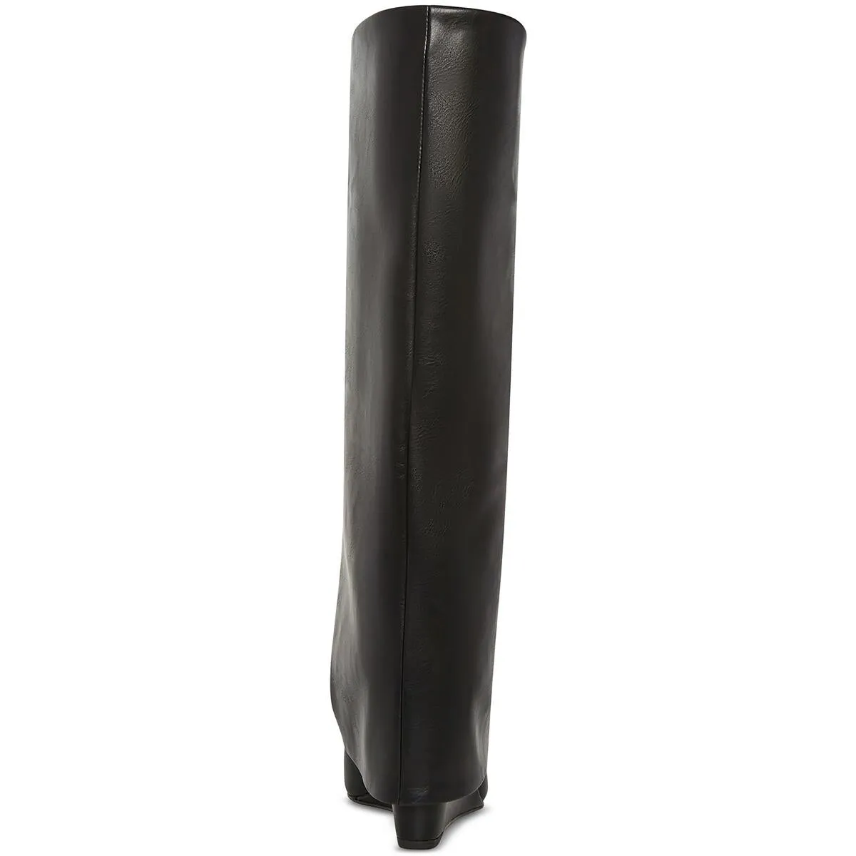 Evander Womens Faux Leather Cuffed Knee-High Boots