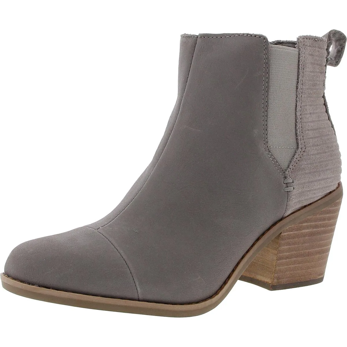 EVERLY Womens Comfort Insole Leather Ankle Boots