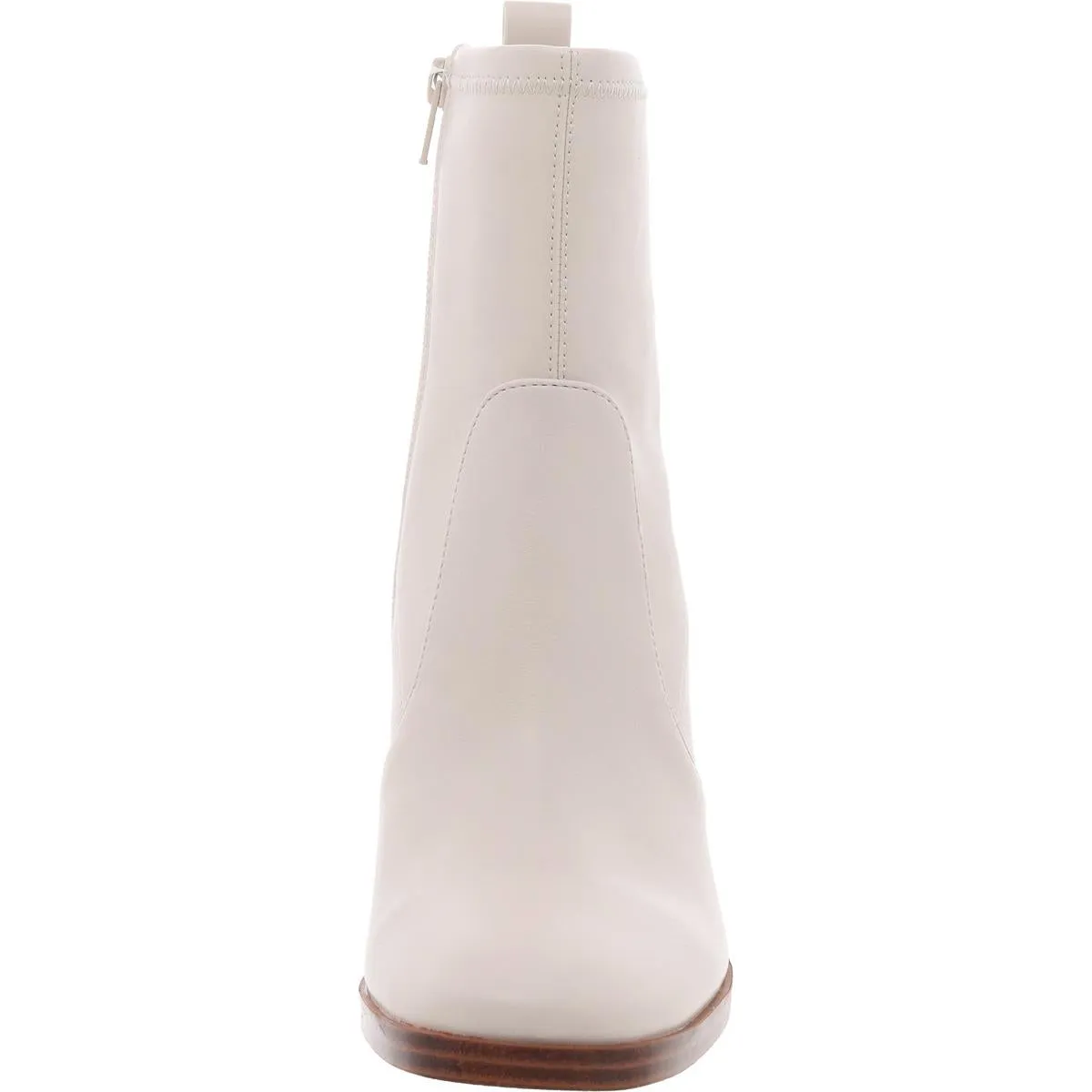 Fable Womens Faux Leather Square Toe Ankle Boots