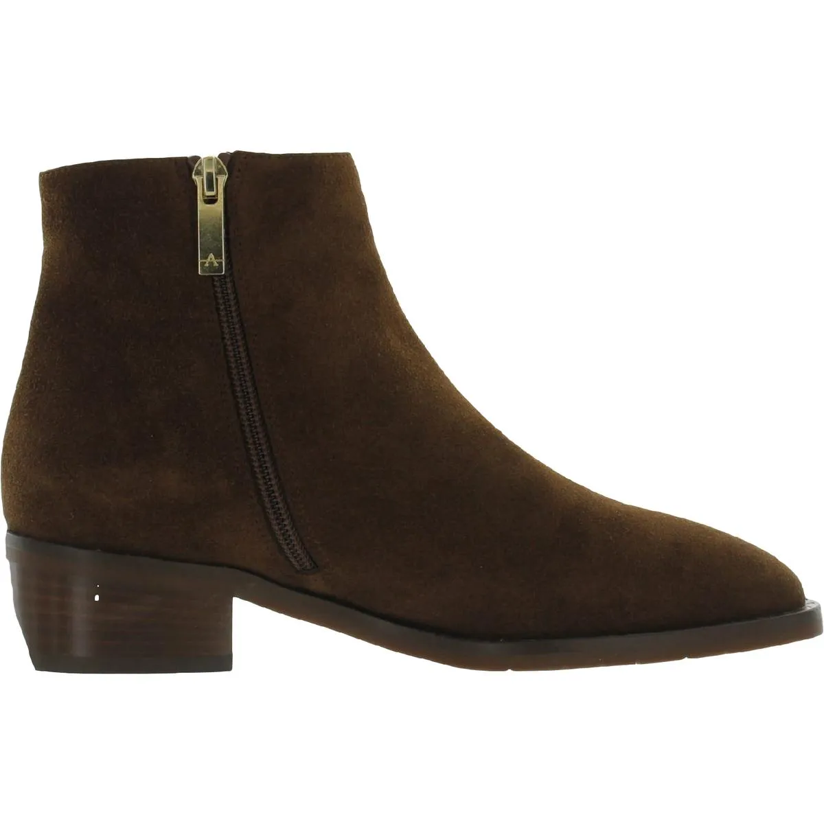Faelynn Suede/Studs Womens Zipper Booties