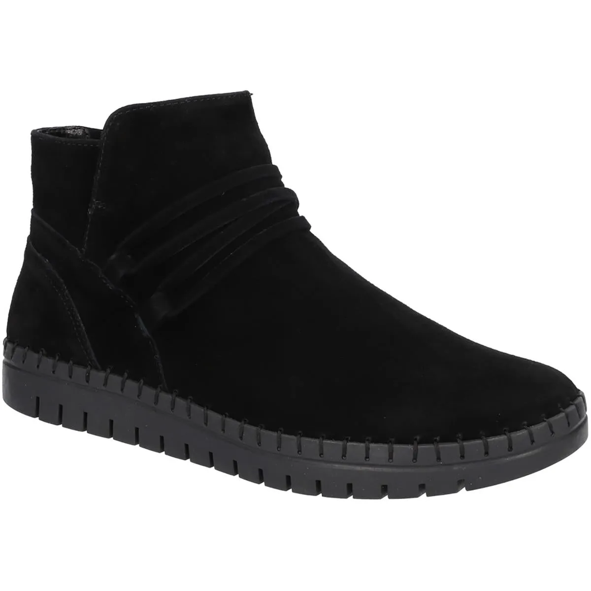 Falynn Womens Suede Lugged Sole Booties
