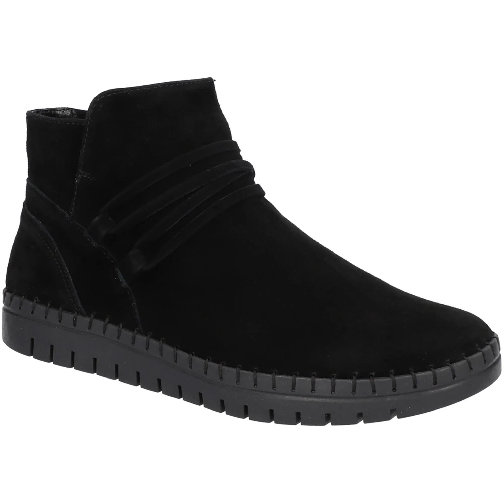 Falynn Womens Suede Lugged Sole Booties