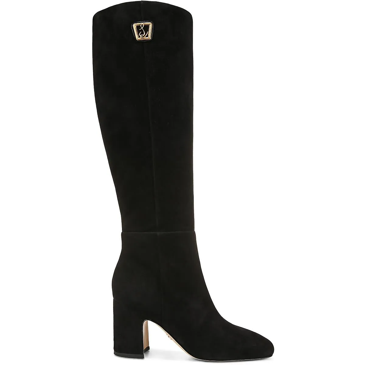 Faren Womens Leather Square Toe Knee-High Boots