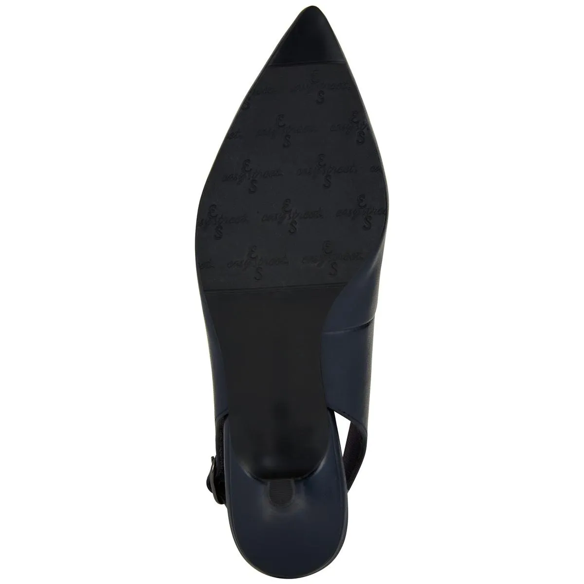Faye Womens Faux Leather Pointed Toe Kitten Heels