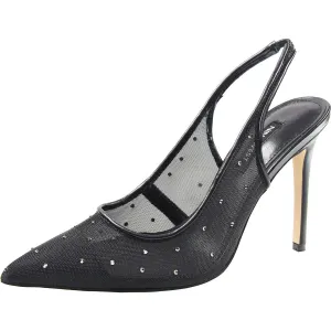 Feather 2 Womens Mesh Rhinestone Pumps