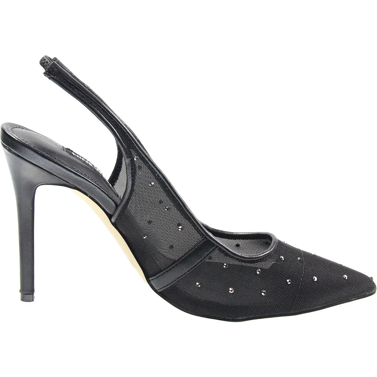 Feather 2 Womens Mesh Rhinestone Pumps