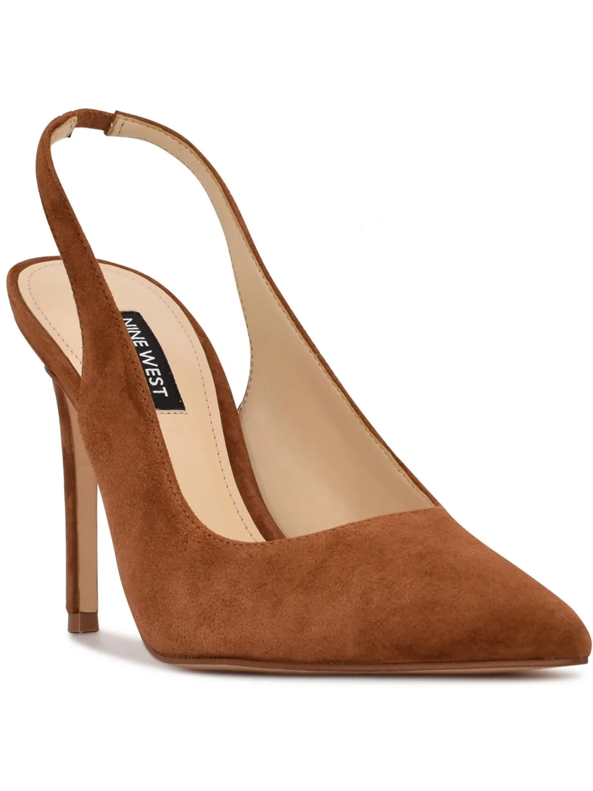 Feather Womens Suede Pointed Toe Pumps