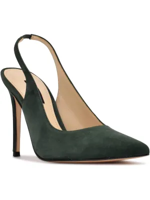 Feather Womens Suede Pointed Toe Pumps