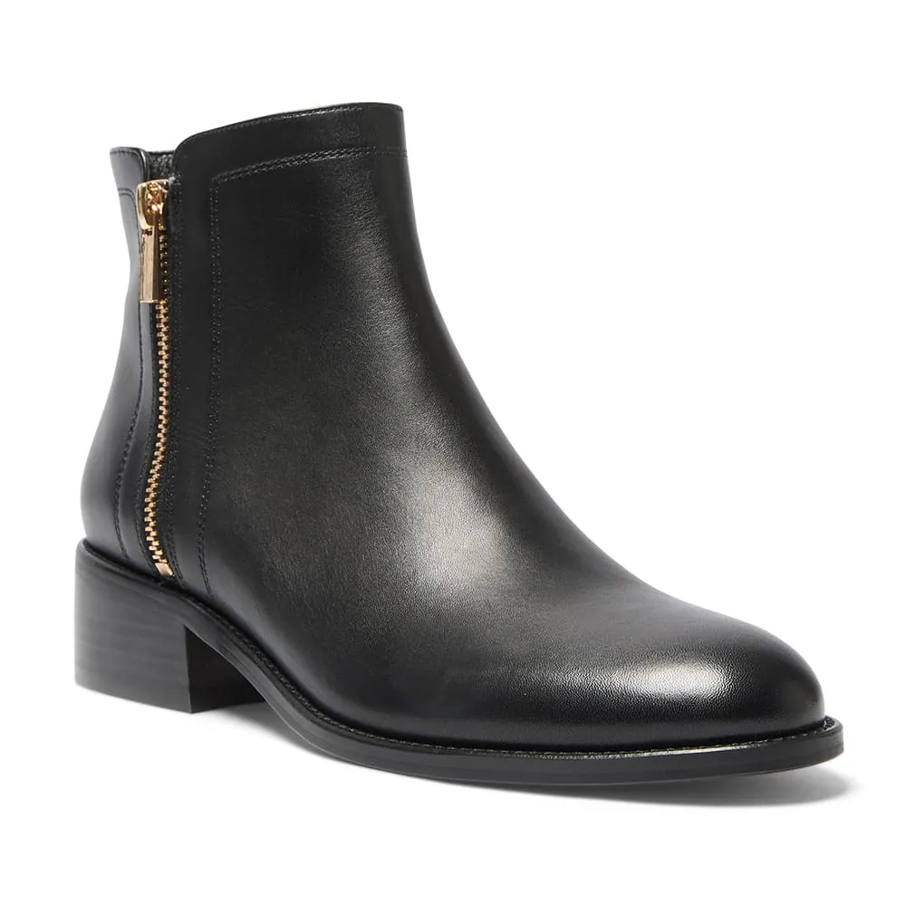 Fenton Boot in Black Leather