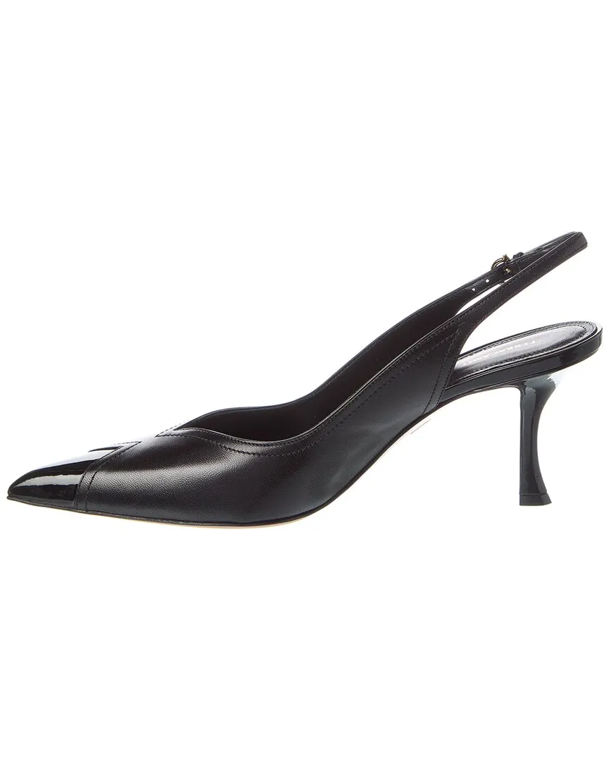 Ferragamo Egna Leather Slingback Pump