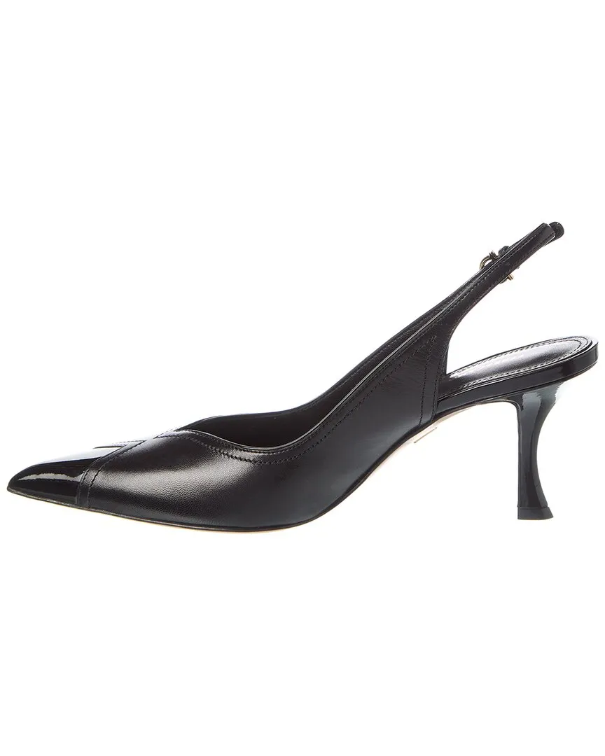 Ferragamo Egna Leather Slingback Pump