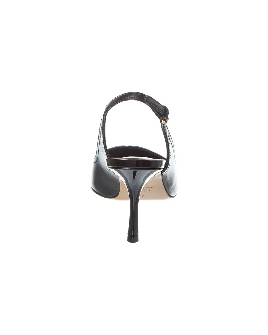 Ferragamo Egna Leather Slingback Pump