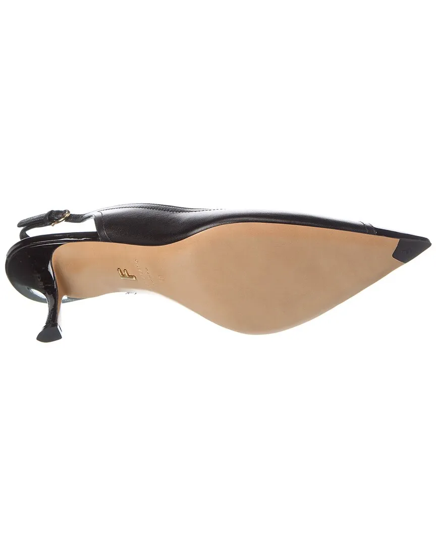 Ferragamo Egna Leather Slingback Pump