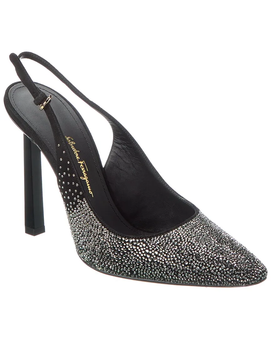Ferragamo Jessie Suede Pump