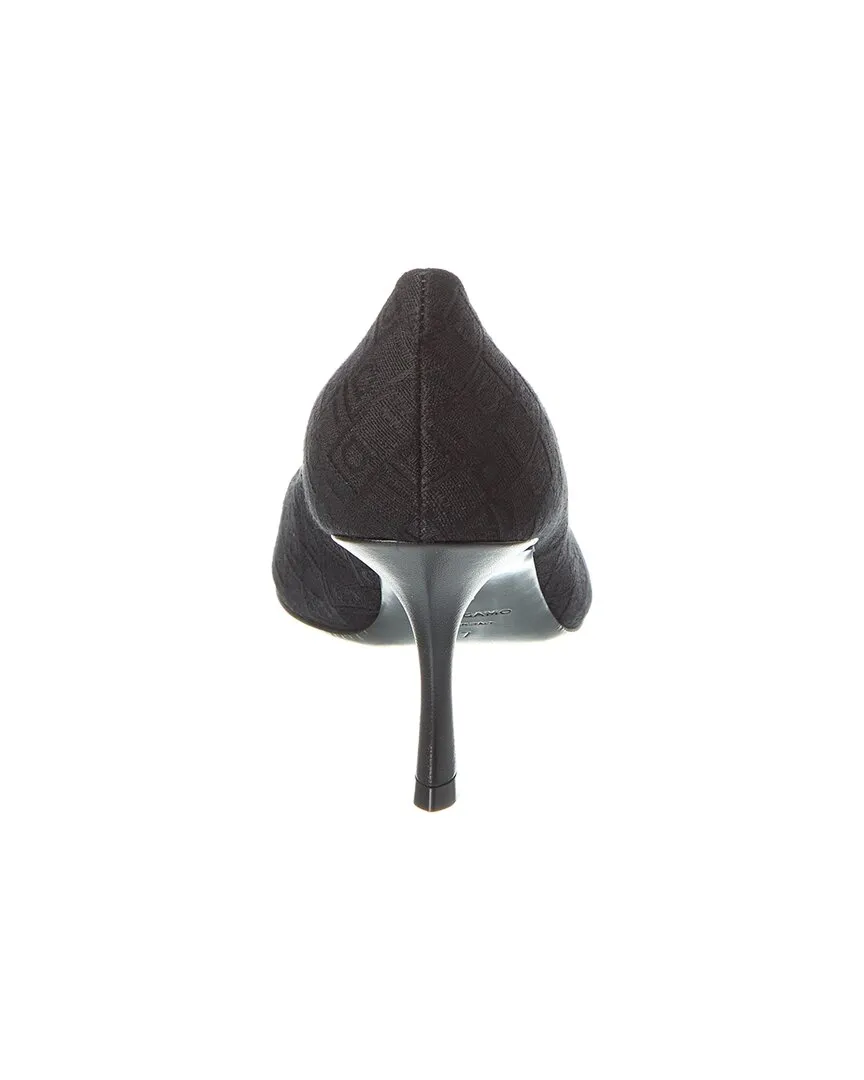 Ferragamo Marty Jacquard & Leather Pump
