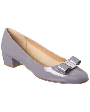 Ferragamo Vara Bow Patent Pump