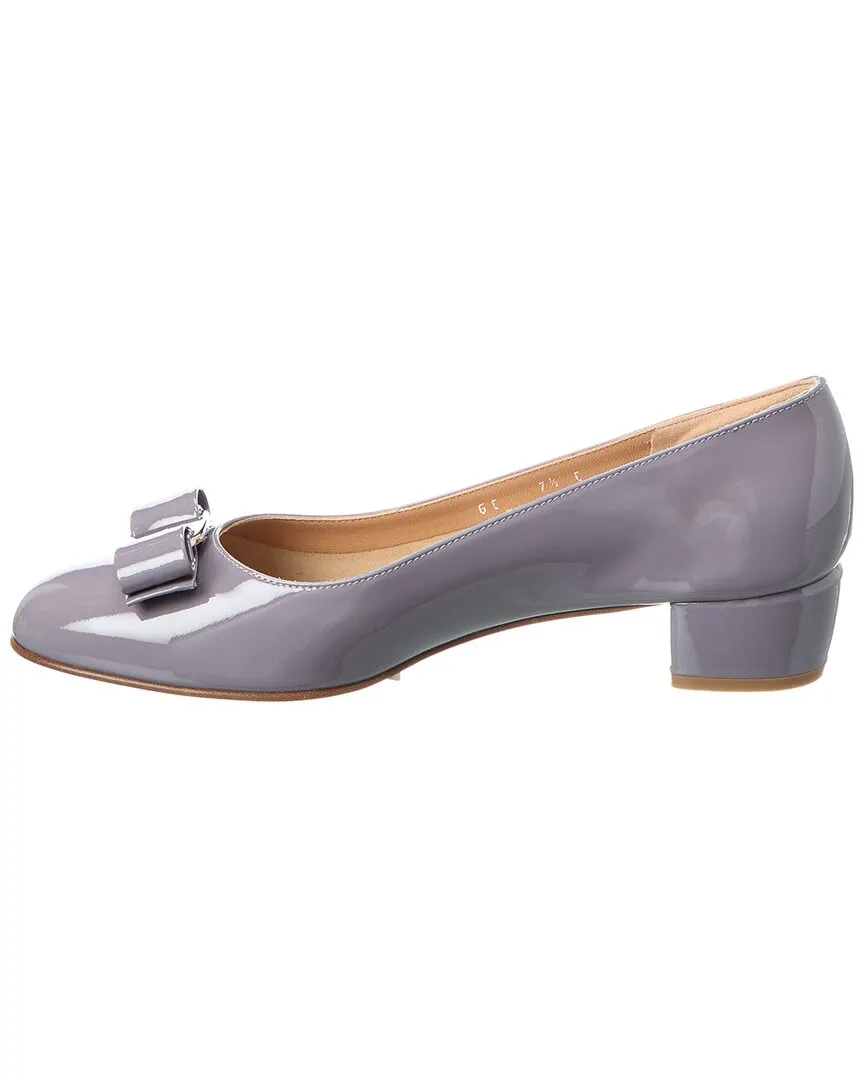 Ferragamo Vara Bow Patent Pump