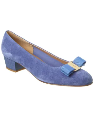 Ferragamo Vara Suede Pump