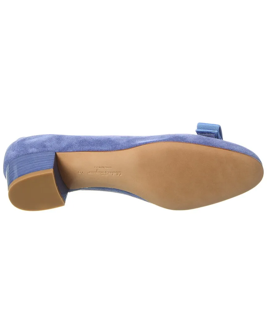 Ferragamo Vara Suede Pump