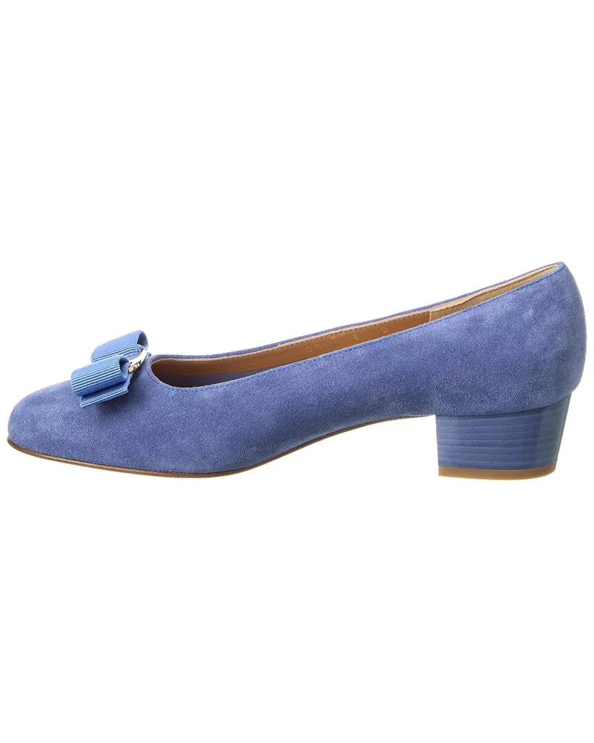Ferragamo Vara Suede Pump